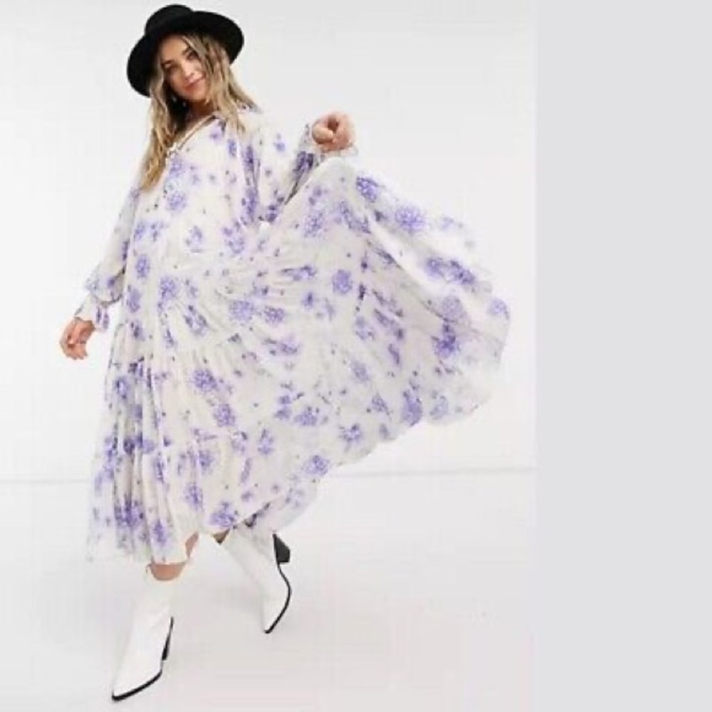 NWT Free People Feeling Groovy Vintage Ivory Dress size Medium